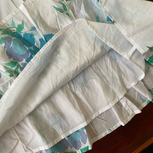 *NWT* J. Crew Printed V-Neck Smocked Midi Dress w/ Pockets, Tiered Swing Dress - Picture 12 of 14